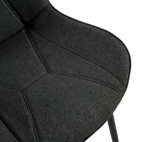 Jedálenská stolička, tmavosivá/čierna, DELTA