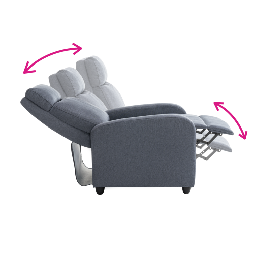 Relaxačné kreslo, sivá, KRESO NEW Relaxačné kreslo, sivá, KRESO NEW