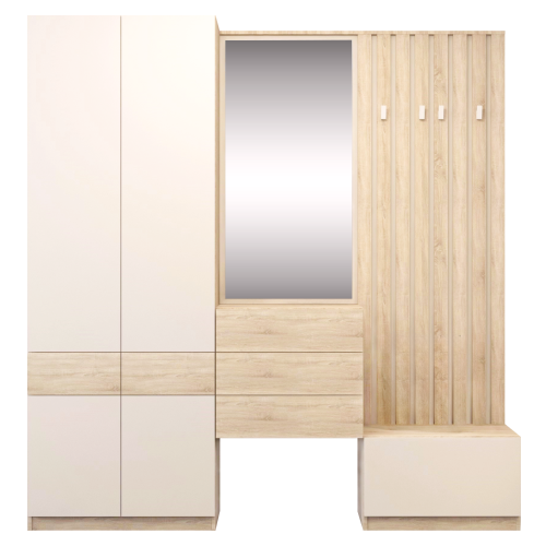 Skriňa, dub sonoma/kašmír, VERTIO SZF4D2S