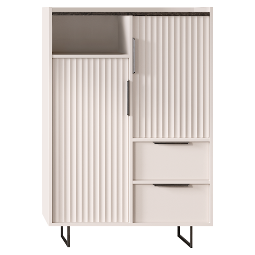 Komoda, kašmír/norkový gaštan arvadonna, FRESIO KOM2D2S