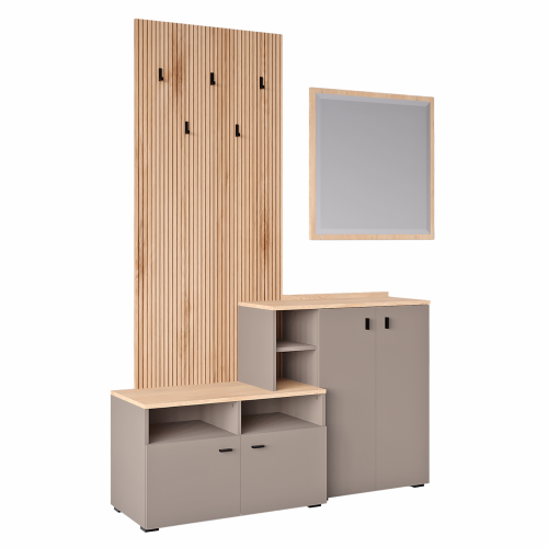 Predsieňová zostava, toffee/natural canella strata/cremona torro dub, EBRAO