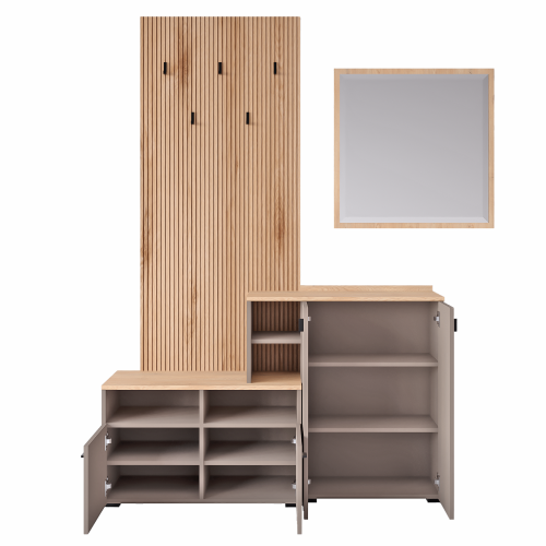 Predsieňová zostava, toffee/natural canella strata/cremona torro dub, EBRAO