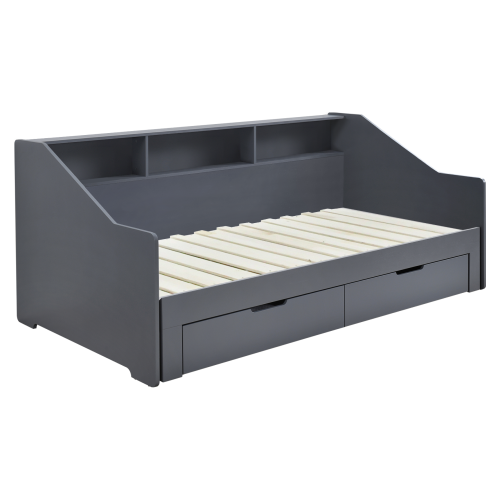 Rozkladacia posteľ, sivá, MONETA