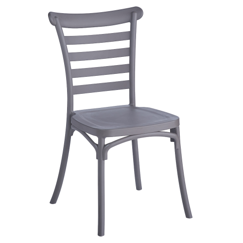 Stohovateľná stolička, sivohnedá taupe, SAVITO NEW