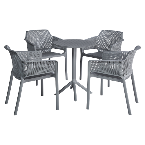 Stohovateľné kreslo, sivá, LAVTON