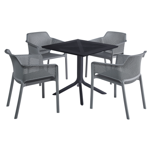 Stohovateľné kreslo, sivá, LAVTON