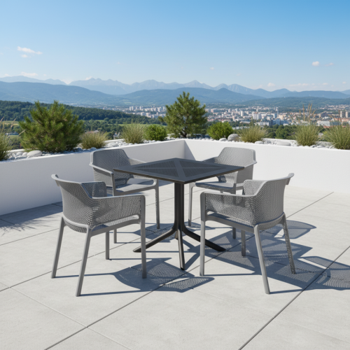 Stohovateľné kreslo, sivá, LAVTON