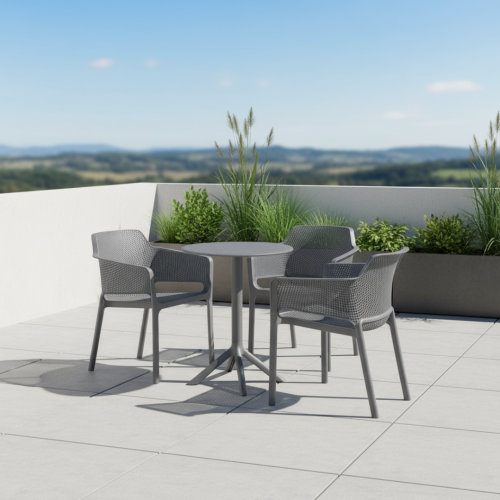 Stohovateľné kreslo, sivá, LAVTON