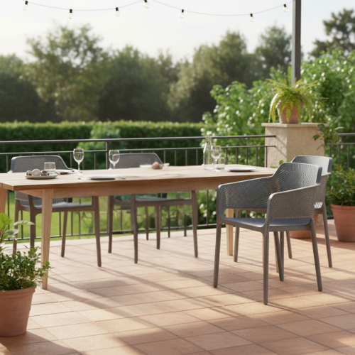 Stohovateľné kreslo, sivá, LAVTON