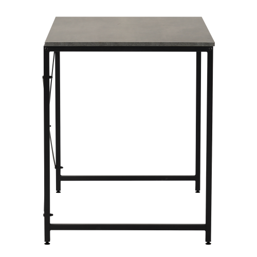 Písací stôl, betón/čierna, 90x60 cm, MELLORA