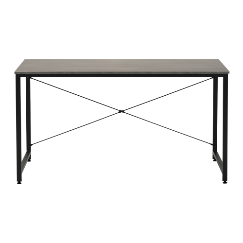 Písací stôl, betón/čierna, 150x60 cm, MELLORA