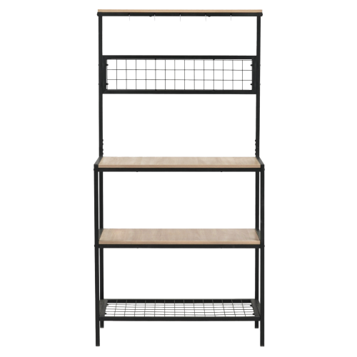 Regál, dub sonoma trufel/čierna, GAVINO