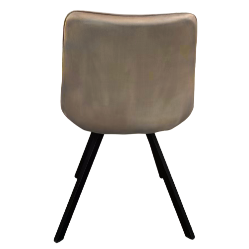 Jedálenská stolička, sivohnedá Taupe Velvet látka/čierna, SAMIRA
