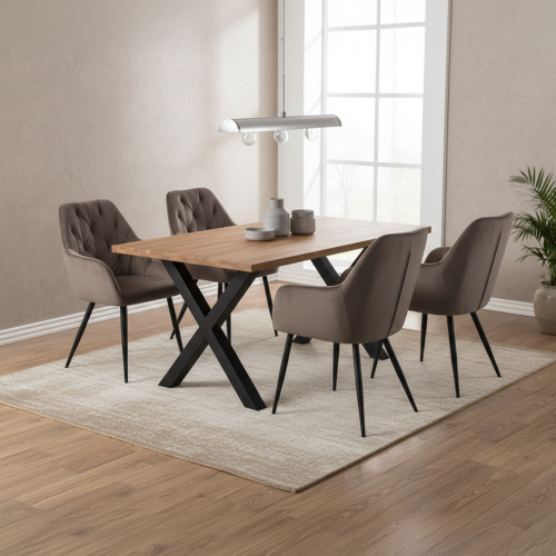 Dizajnové kreslo, hnedá Velvet látka, VERIO NEW