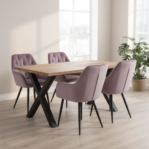 Dizajnové kreslo, ružová Velvet látka, VERIO NEW