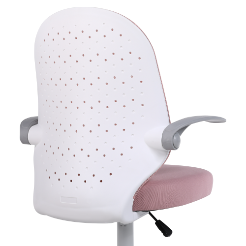Kancelárske kreslo, ružová/biela, PASTURA