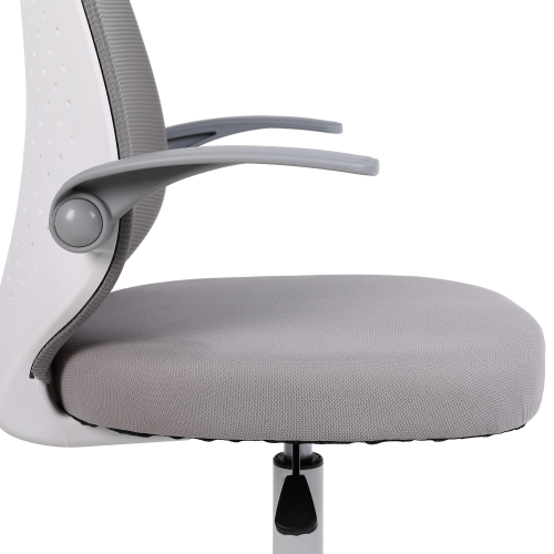 Kancelárske kreslo, sivá/biela, PASTURA