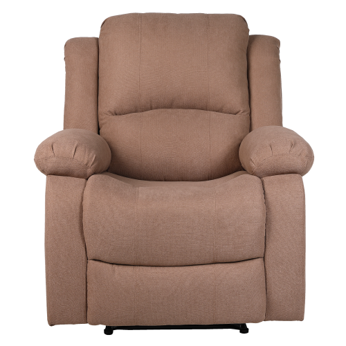 Relaxačné polohovacie kreslo, hnedá látka, ASKOY NEW