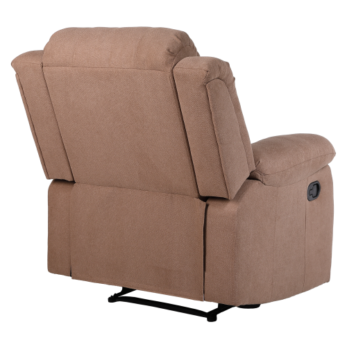 Relaxačné polohovacie kreslo, hnedá látka, ASKOY NEW