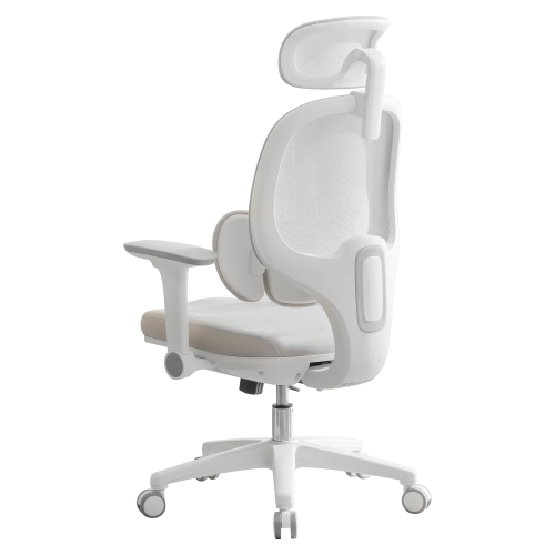 Kancelárske kreslo, sivá/biela, ABRAMO