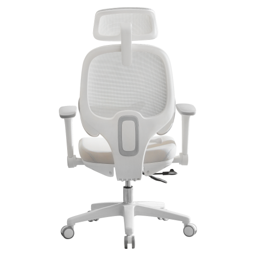 Kancelárske kreslo, sivá/biela, ABRAMO