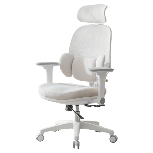 Kancelárske kreslo, sivá/biela, ABRAMO