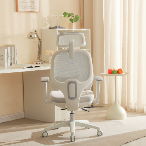 Kancelárske kreslo, sivá/biela, ABRAMO