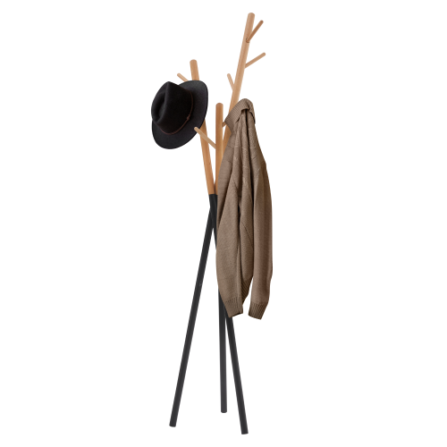 Vešiak, čierna/prírodná, ELVAR