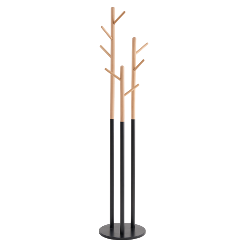 Vešiak, čierna/prírodná, TAVEL