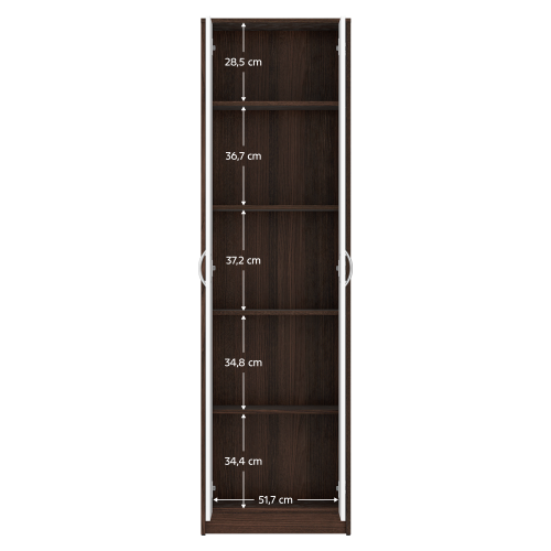Skriňa, wenge/biela, MECKI NEW Skriňa, wenge/biela, MECKI NEW