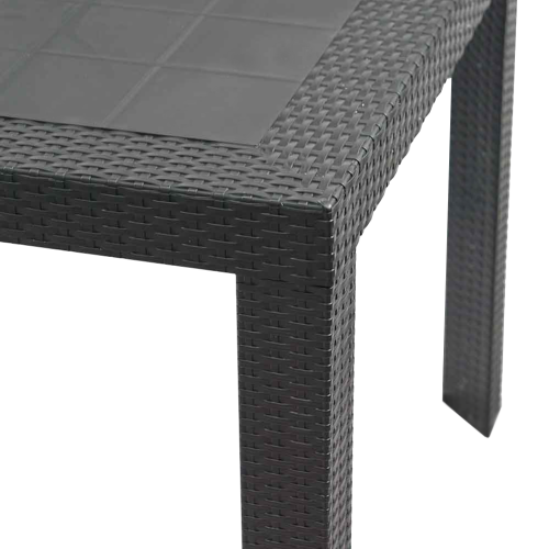 Záhradný stôl, antracit, KINGY NEW