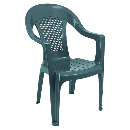 Záhradné stohovateľné kreslo, zelená, MEDRO