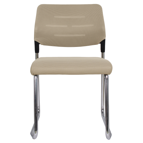 Zasadacia stolička, svetlohnedá/chróm, KLEDI