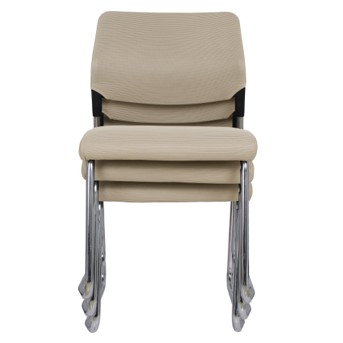 Zasadacia stolička, svetlohnedá/chróm, KLEDI