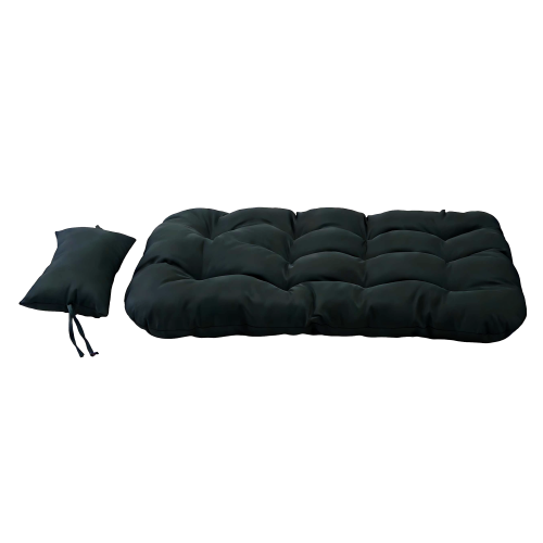 Závesné kreslo, skladacie, čierna, NOBELO