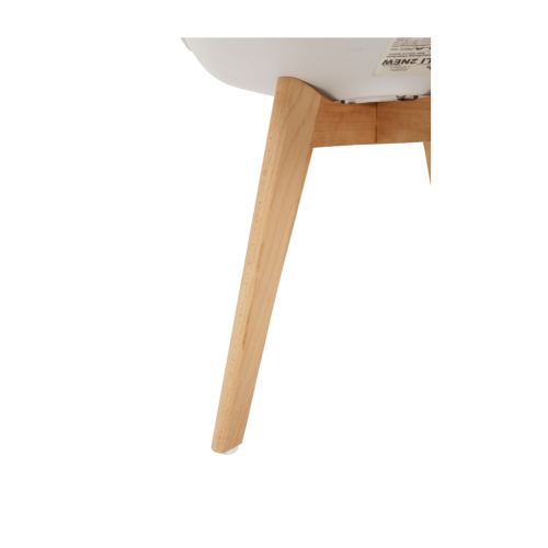 Stolička, biela/buk, BALI 3 NEW