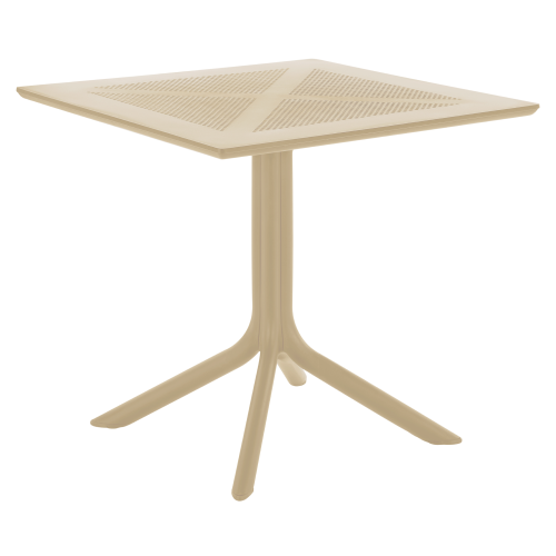 Záhradný stôl, sivohnedá Taupe, DENTON NEW