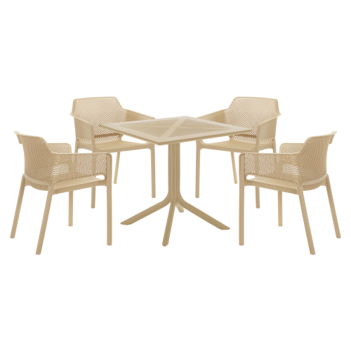 Stohovateľné kreslo, sivohnedá Taupe, LAVTON