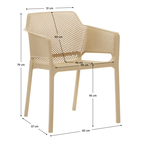 Stohovateľné kreslo, sivohnedá Taupe, LAVTON