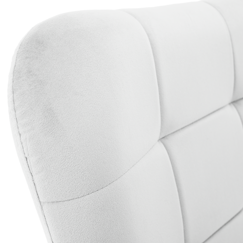 Kreslo s podnožou, svetlosivá Velvet látka/čierna, HABEN