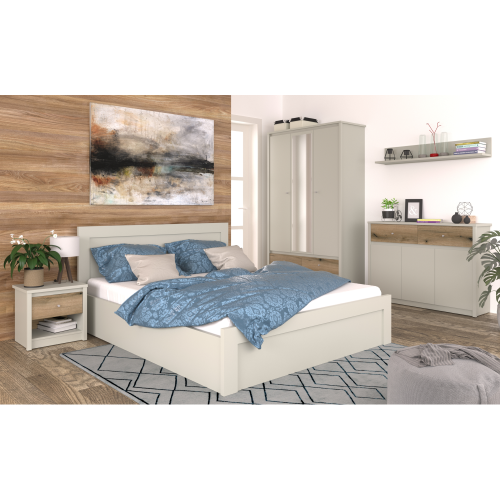 Skriňa, kašmír/dub evoke, KAROS 4D1S/70