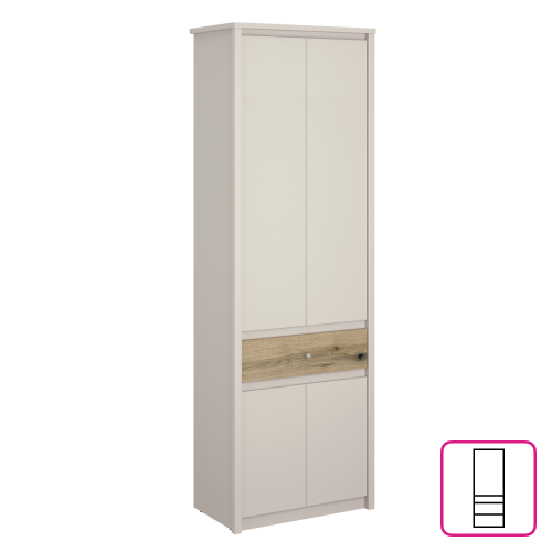 Skriňa, kašmír/dub evoke, KAROS 4D1S/70