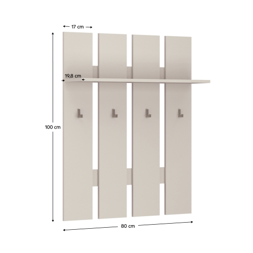 Vešiakový panel 80, kašmír, KAROS