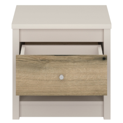 Nočný stolík, kašmír/dub evoke, KAROS 1S