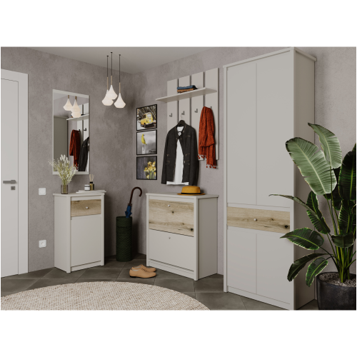 Skriňa, kašmír/dub evoke, KAROS 4D1S