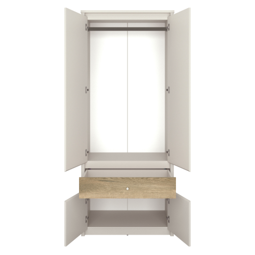 Skriňa, kašmír/dub evoke, KAROS 4D1S