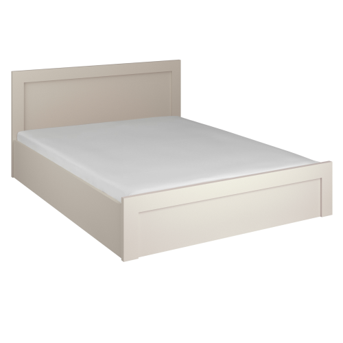 Posteľ s úložným priestorom, 160x200, kašmír, KAROS