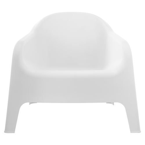 Stohovateľné kreslo, biela, plast, SOKRA NEW