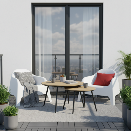 Stohovateľné kreslo, biela, plast, SOKRA NEW