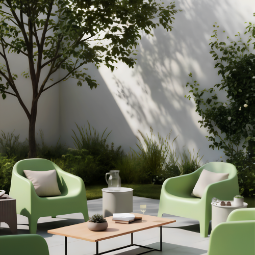 Stohovateľné kreslo, zelená, plast, SOKRA NEW